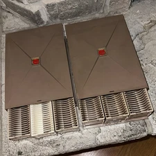 Lot of 2 Ansco 3-Drawer 35mm Film 120-Slide Tray Holder USA Made Vintage