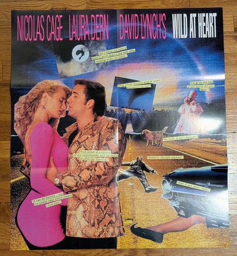 Wild At Heart Poster / Media Promo Brochure - Rare 1990 David Lynch Nicolas Cage - Picture 1 of 22