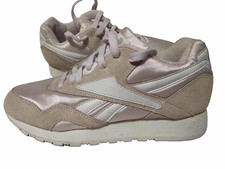 Reebok Women  s Low Top Suede Lace-Up Sneakers Silver Gray White US 7 EU 39