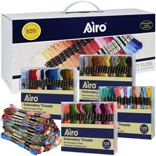 500 Skeins Embroidery Floss - 500 Color Rainb...