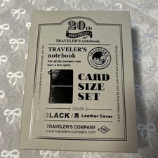 TRAVELERS Notebook Limited Card Size 20th Anniversary Set Black