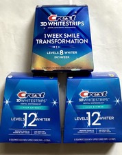 Crest 3D Whitestrip Glamorous Level 1 2+level...