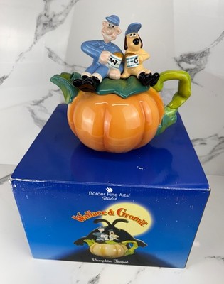 Seltene Wallace & Gromit Pumpkin Teekanne - Border Fine Arts 2005 - Boxed Merchandise