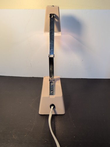 Vintage MCM klappbare Hi/Low Intensity kompakte klappbare Schreibtischlampe Leuchte funktioniert - Bild 10 von 19