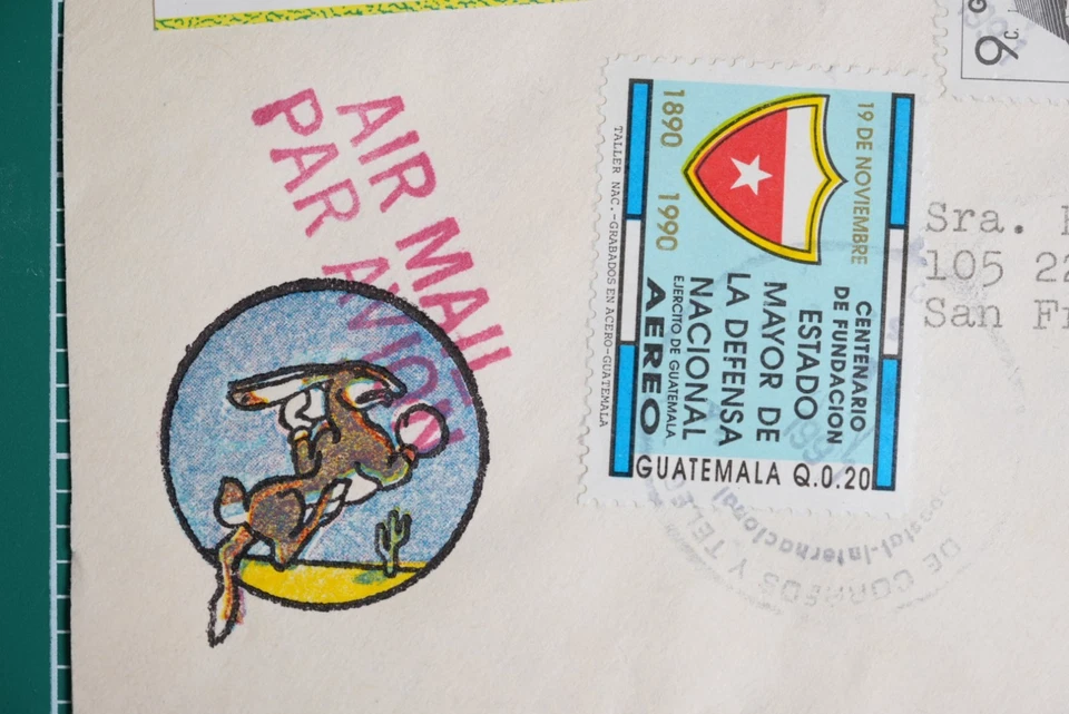 1991 Guatemala US MILGP APO Military Cover – Col. Romeo Routhier, Air Mail to US - Image 2 of 4