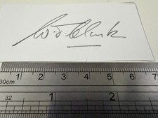 Terry Clark pencil signed Battle of Britain RAF WW2