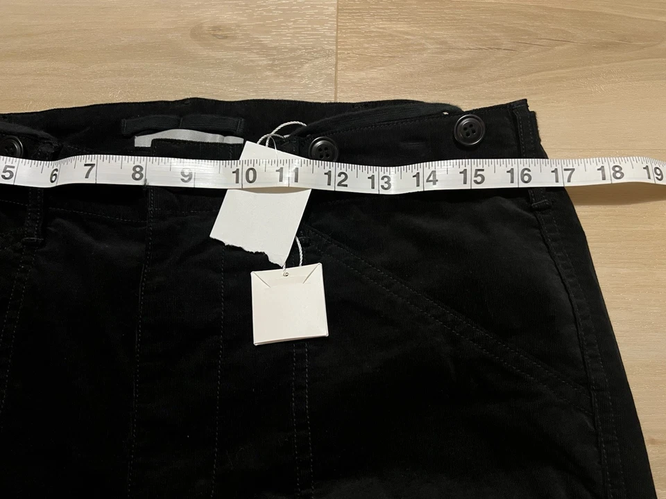 Pantalones de chándal Vince Cargo de pana para mujer talla 8 negros militares holgados utilitarios nuevos con etiquetas Foto 4 de 4