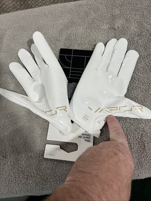Nike Vapor Jet 8.0 Football Gloves Adult Unisex M White/blue for