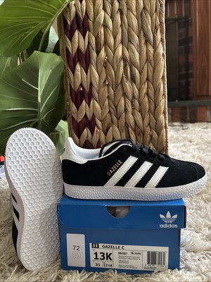 Adidas Sneakers Black And White Gazelle Trainers ADIDAS GAZELLE C