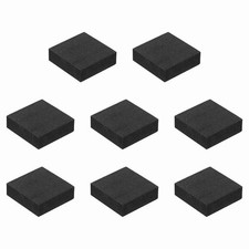 8 Pcs Single Sided Speaker Isolation Feet Pads, 30mmx10mm Foam Base Pads, Black