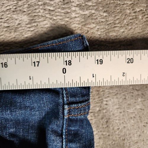Levi's 505 Jeans Women's 36X31 (Tag 16M 33X32) Blue Stretch Straight Leg - Picture 2 of 17