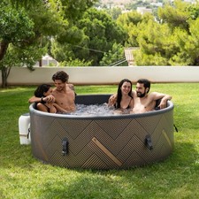 MSpa Mono 138-Jet 6 Person Hot Tub Black Brown