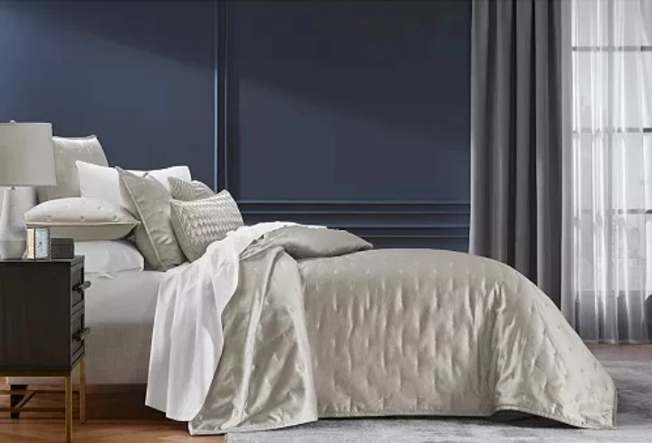 Hotel Collection "Glint" F/Q 3 Piece Coverlet Set, Silver, NWT! 😍 - Image 2 of 4