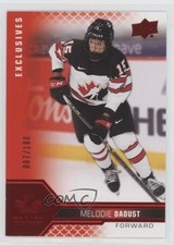 2022 Team Canada Juniors Women's WC UD Exclusives 7/100 Melodie Daoust #48 16oq