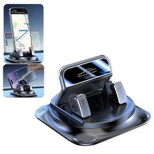 Self-Adhesive Car Phone Holder Dashboard Navigation Bracket 360-Degree Rotation