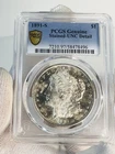 1891-S PCGS GENUINE STAINED-UNC DETAIL MORGAN SILVER DOLLAR $1