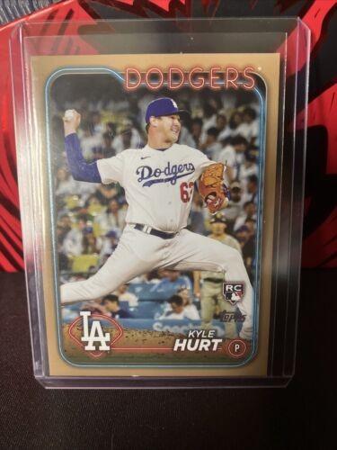 2024 Topps Series 2 KYLE HURT Gold Parallel Rookie RC #’d /2024 SP! *Dodgers