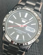 Seiko 5 SNKE03K1 Black Lightning Automatic Watch As-Is