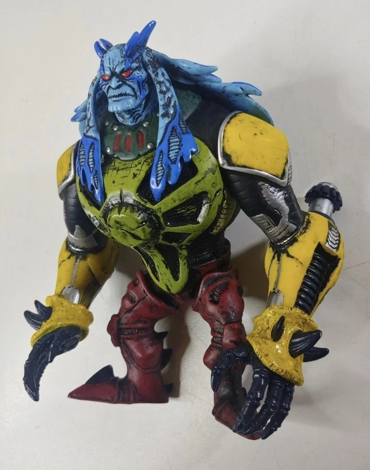 罕见超级外星人 Ben 10 蓝色恶魔红眼魔鬼机器人可动人偶 — 第 4/4 张图片