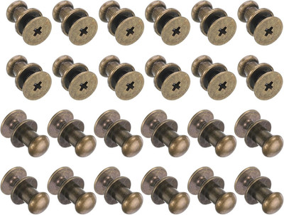 24 Stück Mini Schubladenknöpfe 5,9mm x 7,6mm Vintage Antike Möbelknöpfe Runde Sc