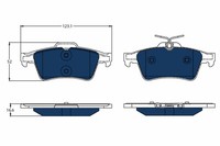 Bremsscheiben-BremsbeläGe-Kit TRW Automotive GDB1621BTE FüR OE 16 085 206 80