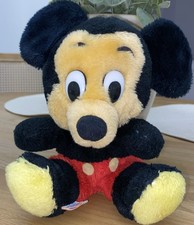Disney Mickey Mouse Plush 9 Toy Korea-Made Walt Disney World 1980s VINTAGE