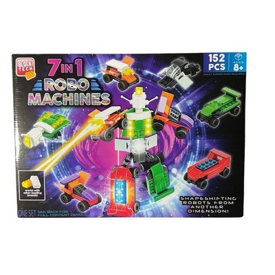 Block Tech 7-in-1 Robo Machines Building Set (152 PCS)