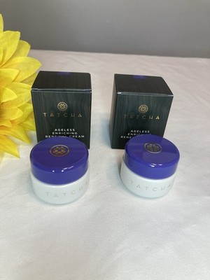 Lot Of 2- Tatcha Ageless Enriching Renewal Cream 0.34 Oz. | 10ml