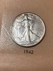 1942 Walking Liberty Half Silver  Beautiful Birth Year Gift 84 Years Old 1942!