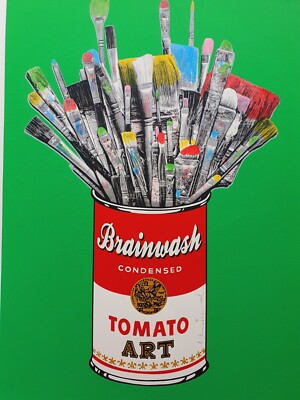Mr. BRAINWASH Thierry Guetta TOMATO POP - Green  Bansky HANDSIGNIERT /95 PoP ART