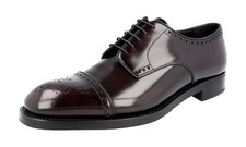 PRADA Cap Toe Derby HIGH END Dress Shoes 2EA134 - Burgundy NEW -  US 10 EU 43
