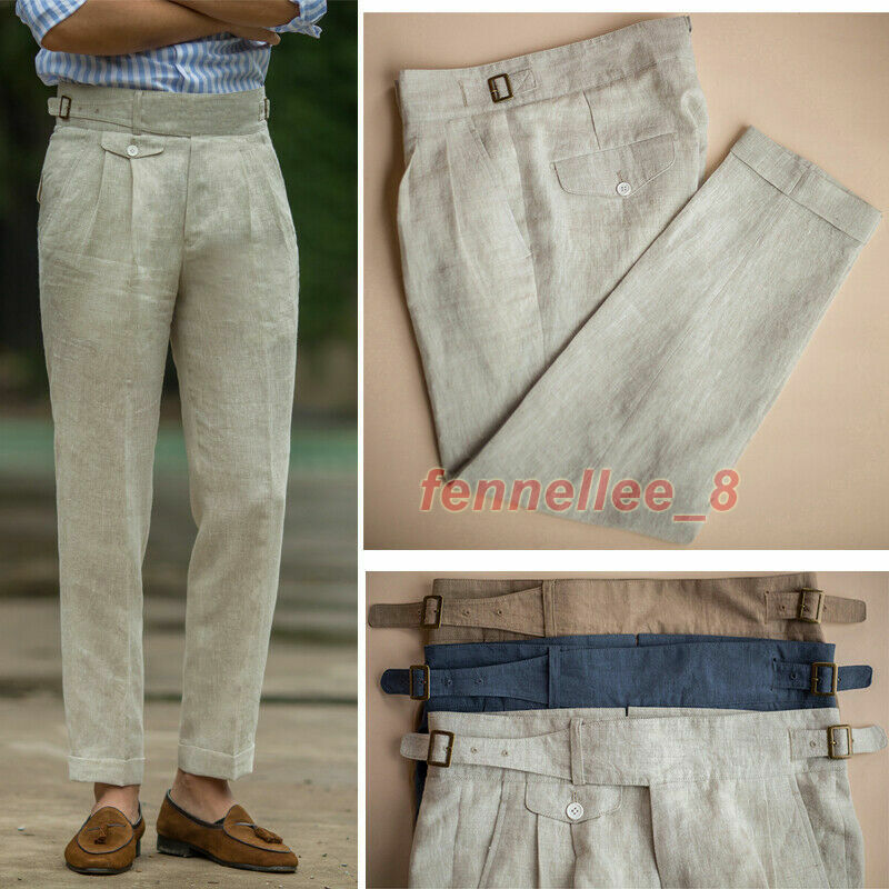 パンツ 90s BARNEYS NEWYORK linen slacks ITALY s-l1600.jpg