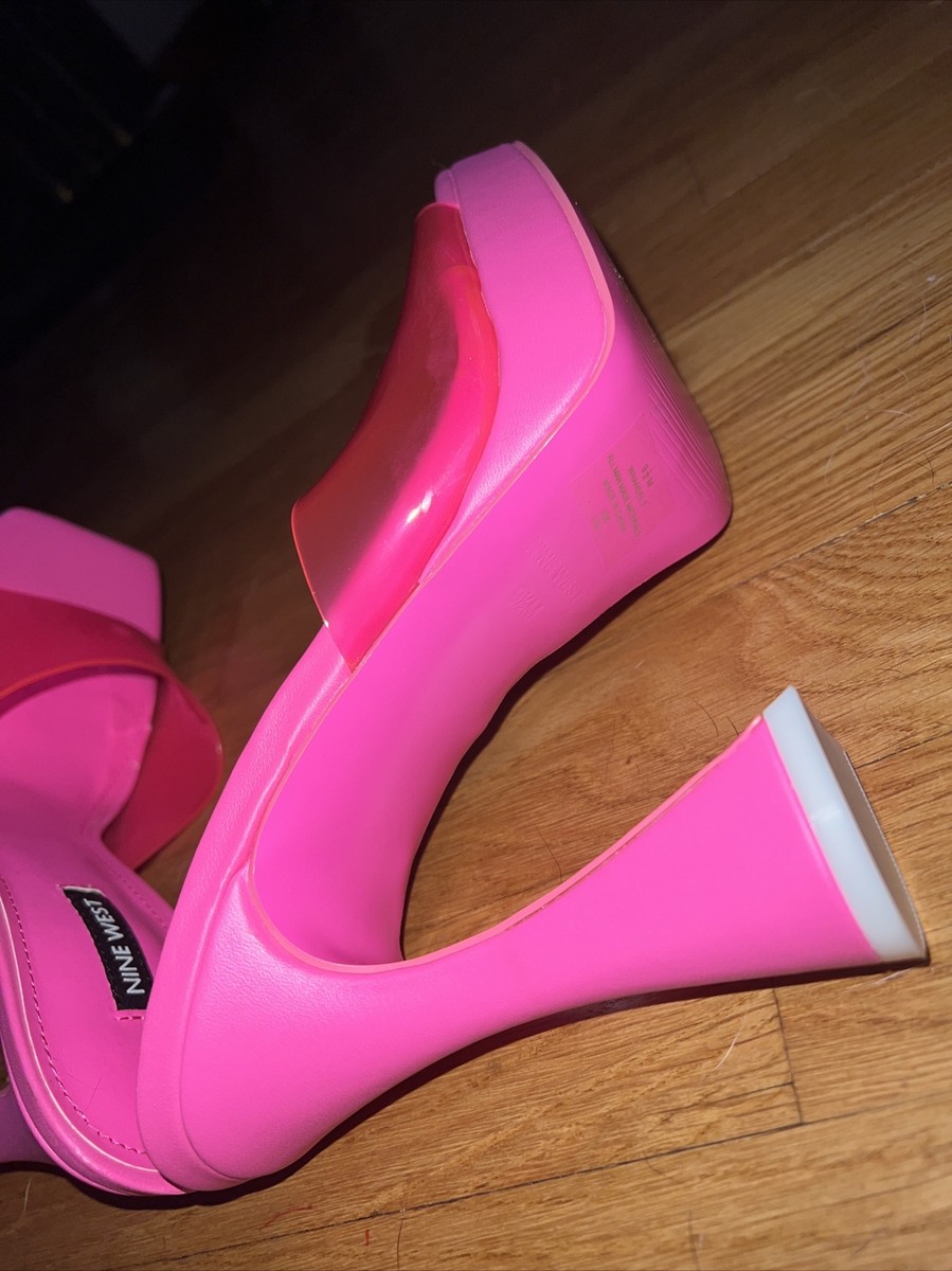 Plataforma Chanclas Rosa Nine West Ansel Plataforma Chanclas Rosas