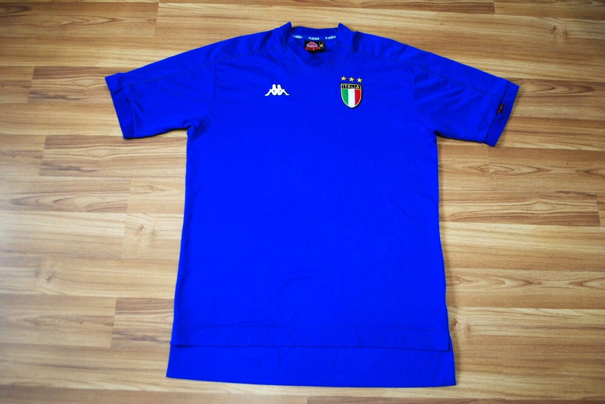 Maillot De Foot Italie Kappa N°15 Vintage 1999-2000 – Taille L (Porté)