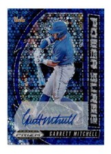 GARRETT MITCHELL 2020 PRIZM DRAFT PICKS POWER SURGE BLUE DISCO AUTO #/25 BF7564
