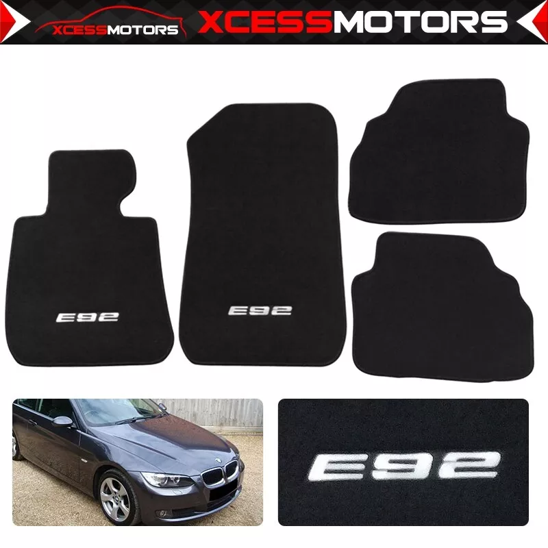 07 13 E92 3 Series Nylon Floor Mats Carpet w Logo 4PCS Set FOR