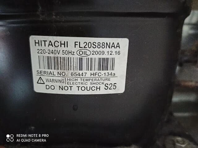 Hitachi Compressor FL20S88NAA Refrigeration Compressor 220-240V BRAND NEW - image 2 of 4