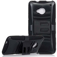 Black Rugged Heavy-duty Case Cover With Kickstand For Htc One M7 on sale Black Rugged Heavy-duty Case Cover With Kickstand For Htc One M7 on sale