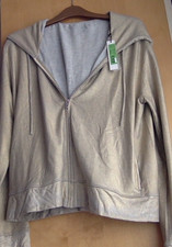 Majestic Filatures Paris Gold Metallic Hooded Jacket Uk 10 12 14 Bnwt