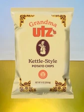 〽️ New Exclusive UTZ Grandma Kettle Style Original Plain Potato Chips 8oz