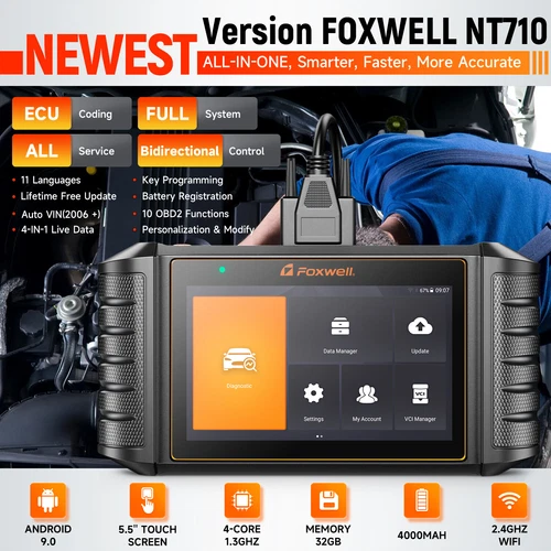 FOXWELL NT710 for Mercedes Benz All System Bidirectional OBD2 Scanner Diagnostic