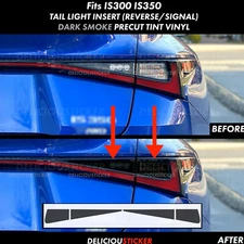 For IS300 IS350 2021-2025 Smoke Tail Light Rear Decals Overlay Vinyl Tint PreCut