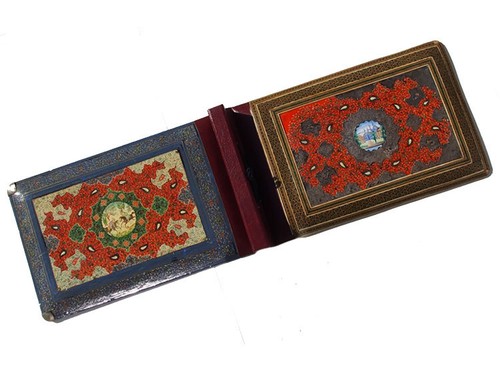 19th/20th CENTURY ANTIQUE ISLAMIC LACQUER PAPIER MACHE PHOTO ALBUM no-4 - Picture 11 of 11