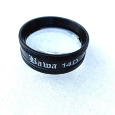 14D Ophthalmology Fundus Lens Black Color With Box & Cleaning Manual