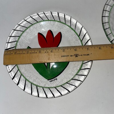 KOSTA BODA Sweden Red Tulip 7 1/2