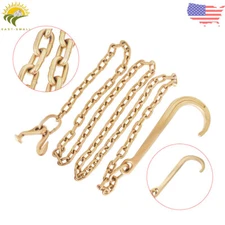 5/16 × 10 Feet 70 Grade Tow Chain 15" Mini J Hook Recovery Wrecker Axle