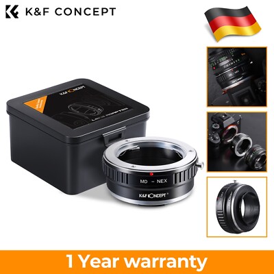 K&F Concept MD-NEX Objektiv Adapter fr MD MC auf Sony NEX E Alpha E-Mount Kamera
