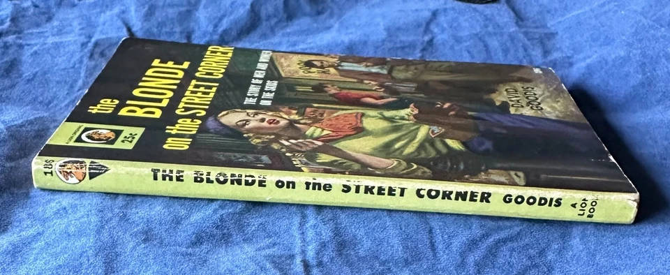 David Goodis THE BLONDE ON THE STREET CORNER 1954 PB0 Lion #186 MAGUIRE ART Fine Foto 2 de 3