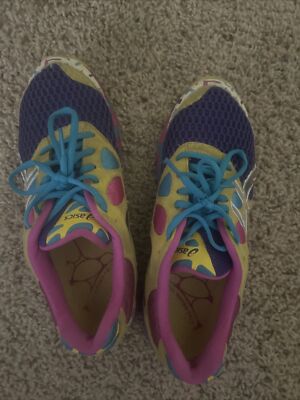 Asics Gel Noosa Tri 7 Women's Size 8.5 Running Shoes Colorful T264N