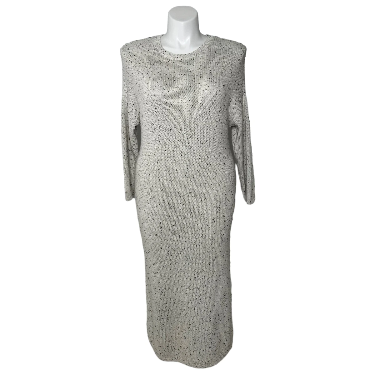 Massimo Dutti Woman s Knit Sweater Dress Italian Yarn Wool Womens Size Large